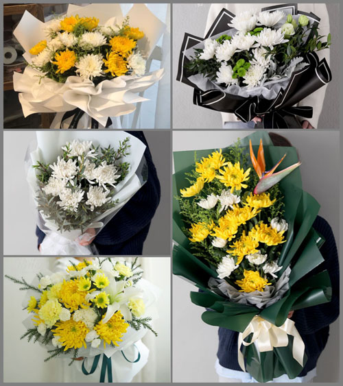 山东聊城莘县燕店镇白事花束代送